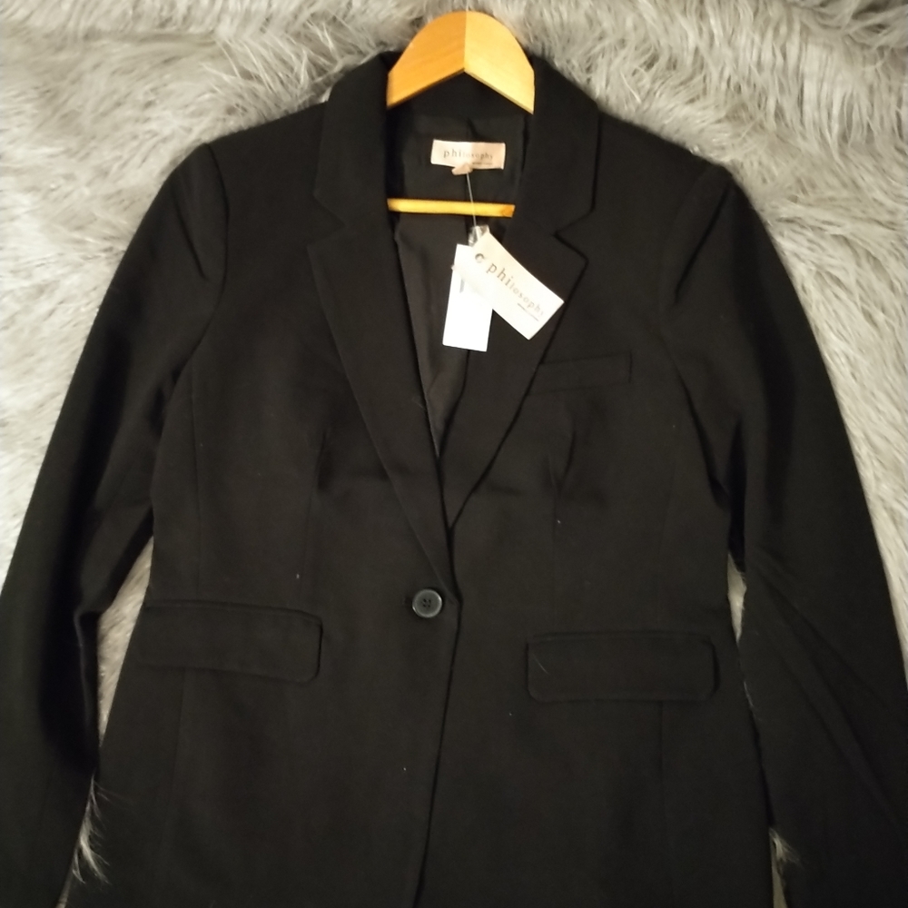 New with tags, Philosophy Black  Blazer Jacket